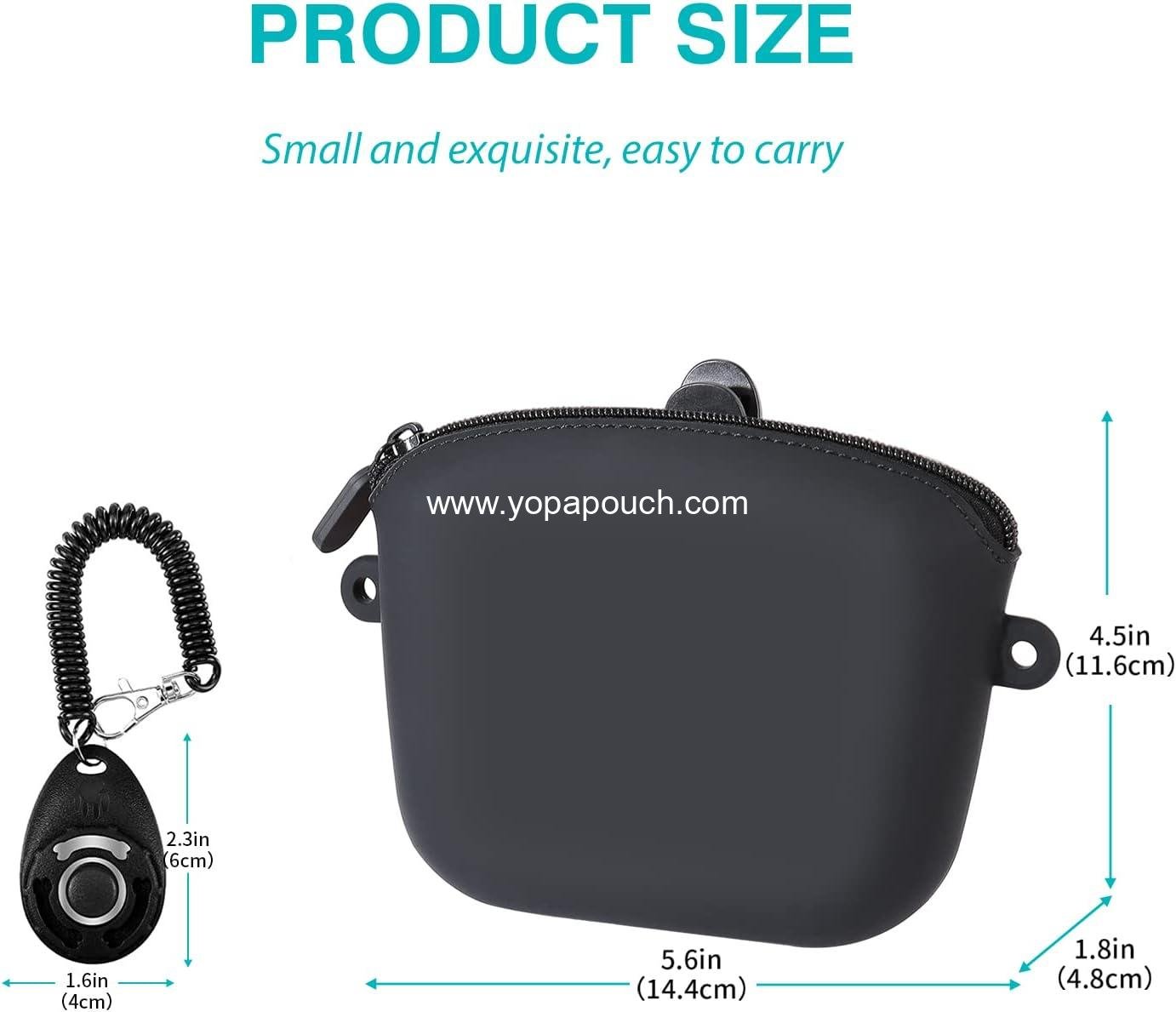 Wholesale Dog Training Treat Pouch with Clip, Portable Waterproof Puppy Treat Bag and Clicker, 8-inch Size, Supplier