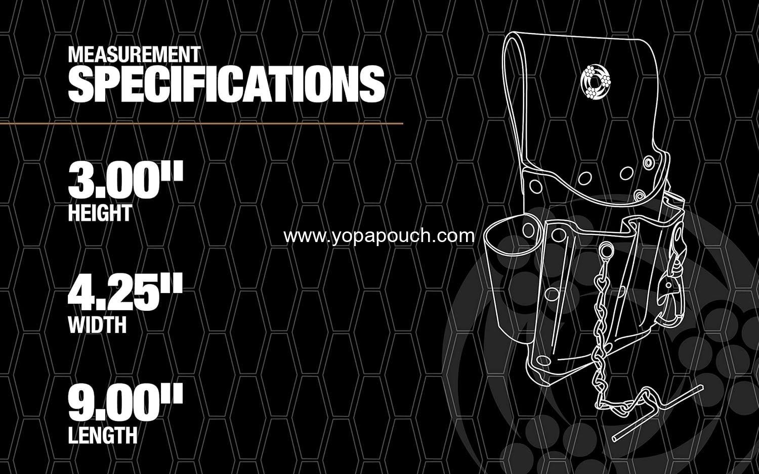 Wholesale 5 Pocket Leather Tool Pouch with Electrical Tape Chain, Fade Resistant, Durable Compartments, Washer Rivets, Metal Tool Clip, Dark Brown - Supplier