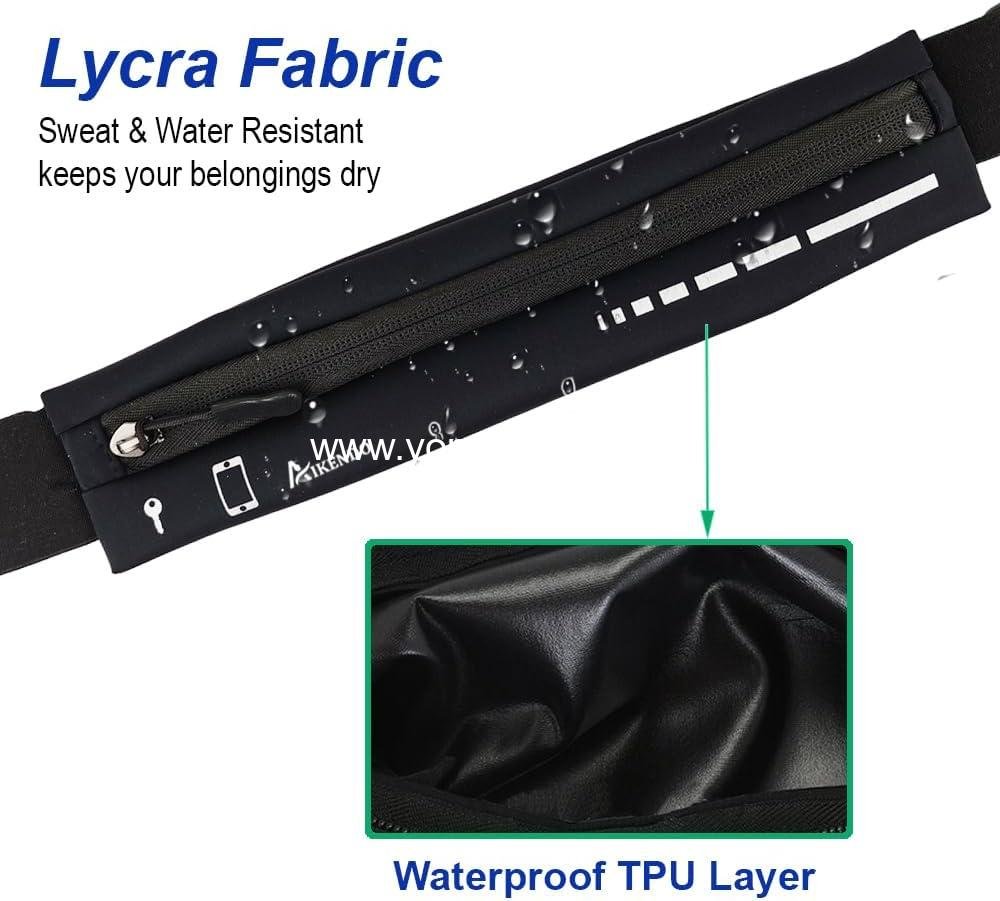 Wholesale Slim Running Belt for Men and Women, Fanny Pack Phone Holder, Running Pouch Waist Bag for Workout and Jogging, Money Belt Running Gear Accessories Supplier