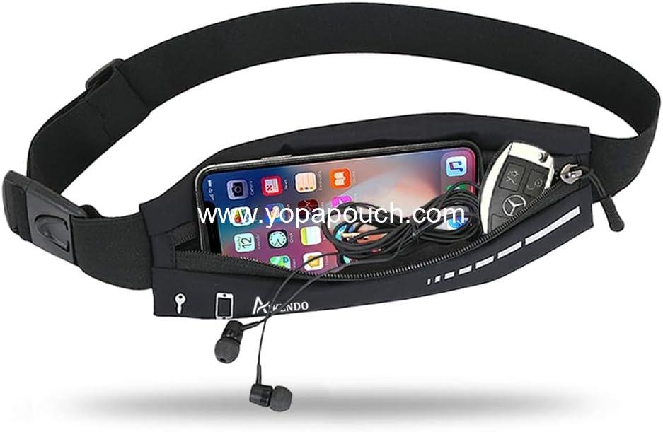 Slim Running Belt for Women Men,Runners Fanny Pack Phone Holder,Running Pouch Waist bag for Workout Jogging,Money Belt Running Gear Accessories