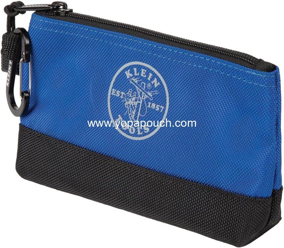 Wholesale Stand-Up Zipper Bag Tool Pouch with Carabiners, 7-Inch Blue and 14-Inch Gray Utility Bags with Reinforced Bottom, 2-Pack Supplier Wholesale Stand-Up Zipper Bag Tool Pouch with Carabiners, 7-Inch Blue and 14-Inch Gray Utility Bags with Reinforced Bottom, 2-Pack Supplier
