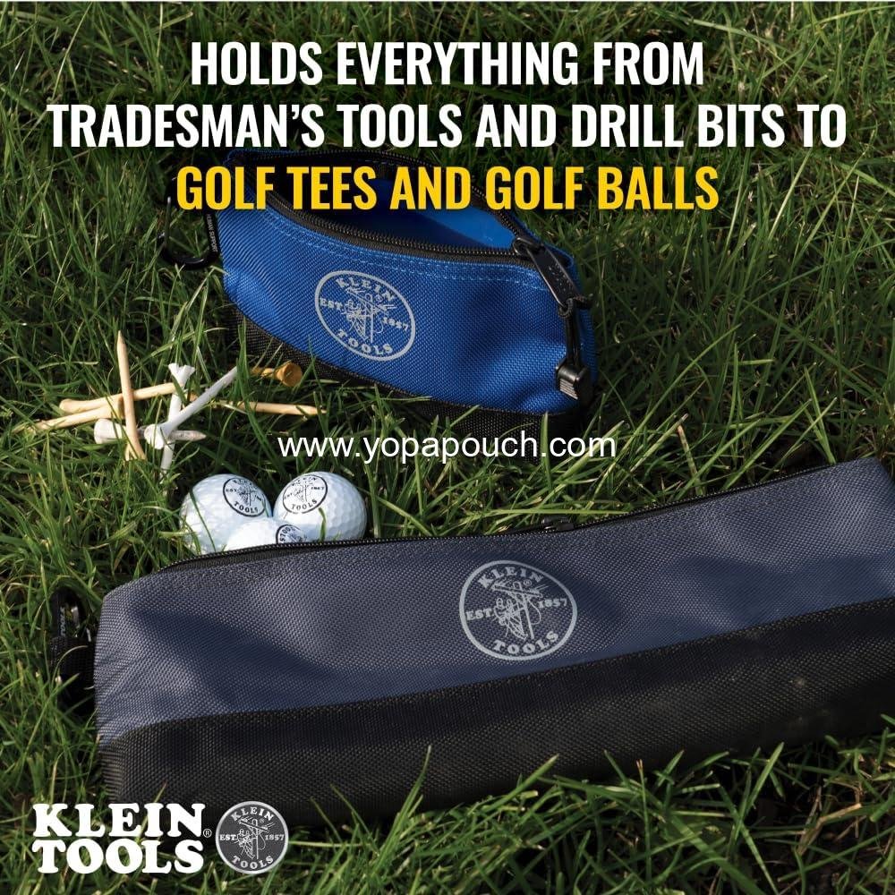 Wholesale Stand-Up Zipper Bag Tool Pouch with Carabiners, 7-Inch Blue and 14-Inch Gray Utility Bags with Reinforced Bottom, 2-Pack Supplier Wholesale Stand-Up Zipper Bag Tool Pouch with Carabiners, 7-Inch Blue and 14-Inch Gray Utility Bags with Reinforced Bottom, 2-Pack Supplier