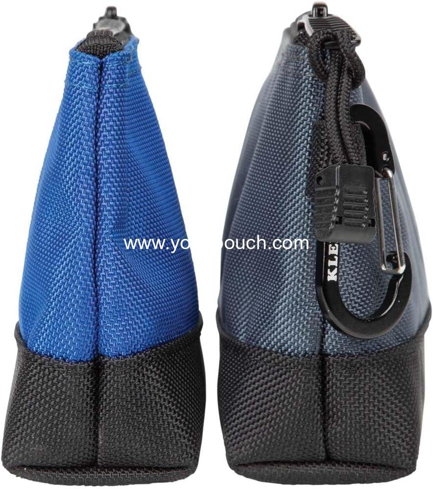 Wholesale Stand-Up Zipper Bag Tool Pouch with Carabiners, 7-Inch Blue and 14-Inch Gray Utility Bags with Reinforced Bottom, 2-Pack Supplier Wholesale Stand-Up Zipper Bag Tool Pouch with Carabiners, 7-Inch Blue and 14-Inch Gray Utility Bags with Reinforced Bottom, 2-Pack Supplier