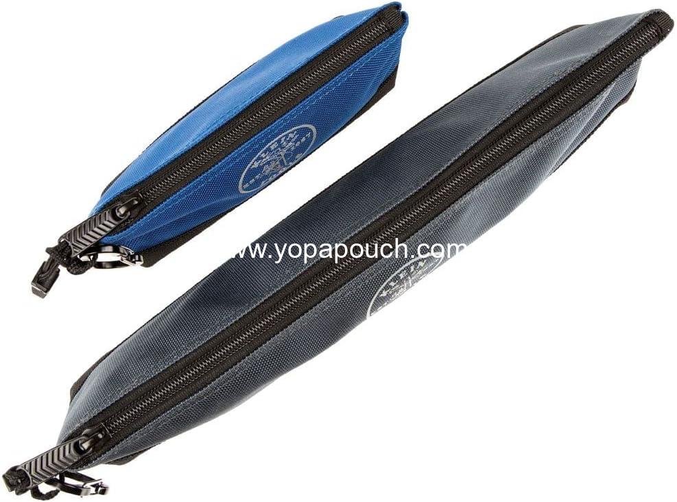 Wholesale Stand-Up Zipper Bag Tool Pouch with Carabiners, 7-Inch Blue and 14-Inch Gray Utility Bags with Reinforced Bottom, 2-Pack Supplier Wholesale Stand-Up Zipper Bag Tool Pouch with Carabiners, 7-Inch Blue and 14-Inch Gray Utility Bags with Reinforced Bottom, 2-Pack Supplier