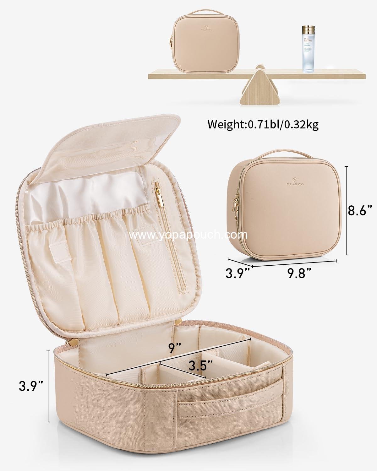 Wholesale Large Capacity PU Leather Travel Makeup Bag for Women - Portable Organizer with Dividers and Handle for Girls and Makeup Brushes, Factory Wholesale Large Capacity PU Leather Travel Makeup Bag for Women - Portable Organizer with Dividers and Handle for Girls and Makeup Brushes, Factory