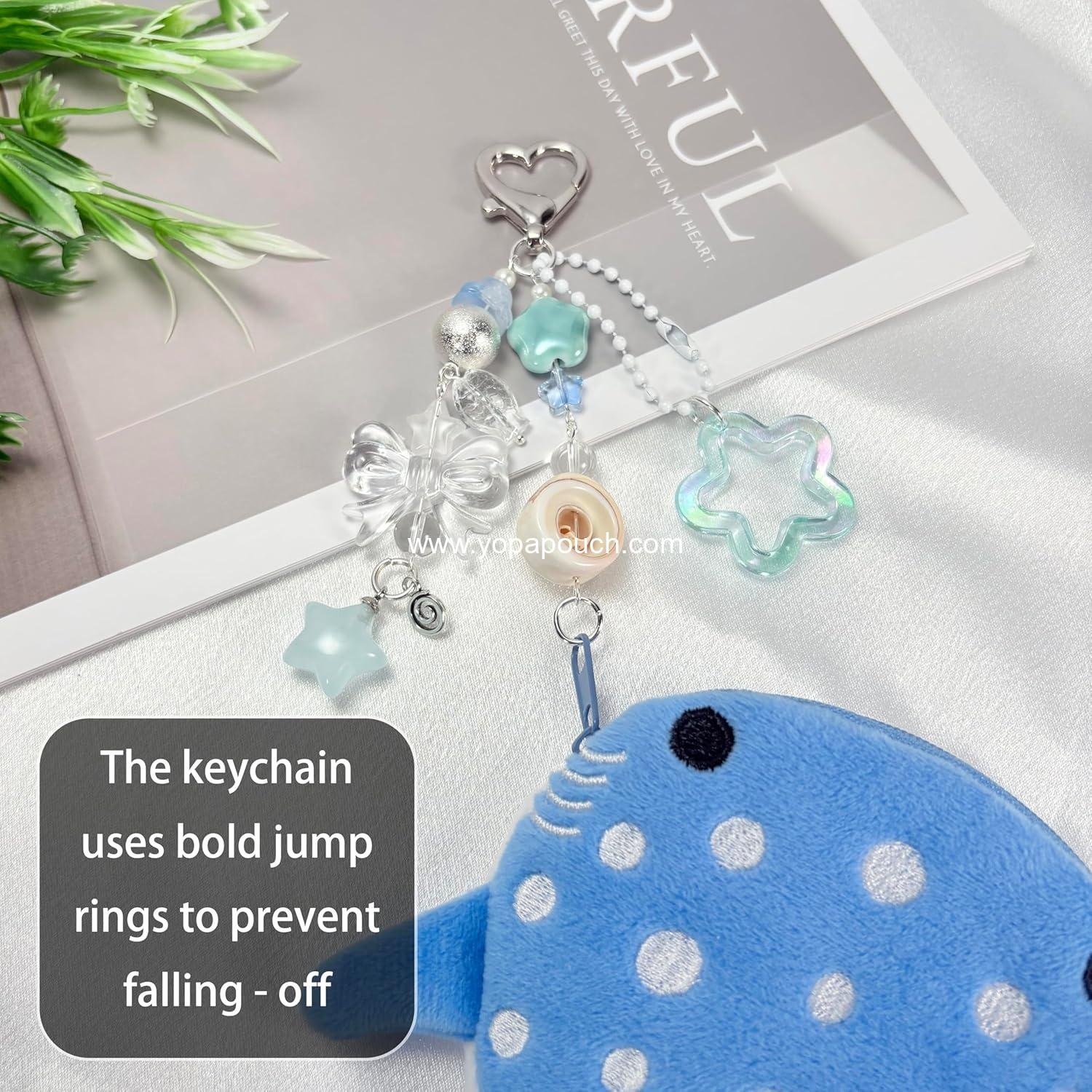 Wholesale Whale Shark Coin Purse Keychain - Cute Plush Zipper Change Pouch, Kawaii Handmade Coin Purse for Women, Supplier