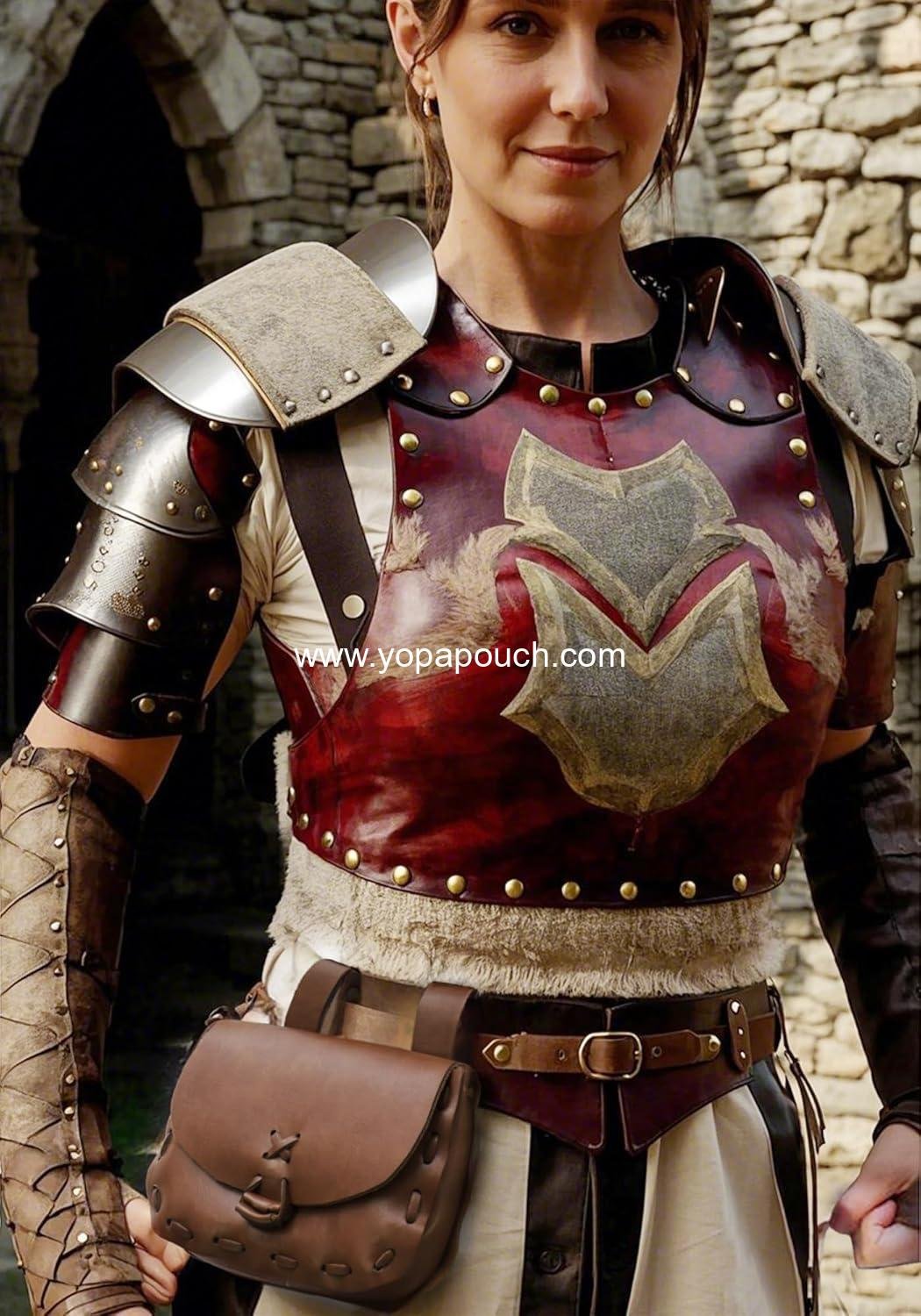 Wholesale Vintage Waist Pack Belt Pouch for Women - LARP Renaissance Costume Accessories - Perfect for Mento - Factory