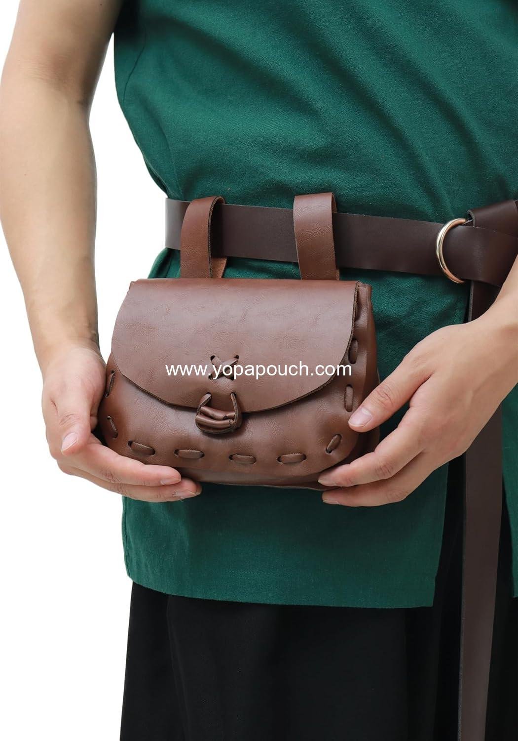 Wholesale Vintage Waist Pack Belt Pouch for Women - LARP Renaissance Costume Accessories - Perfect for Mento - Factory