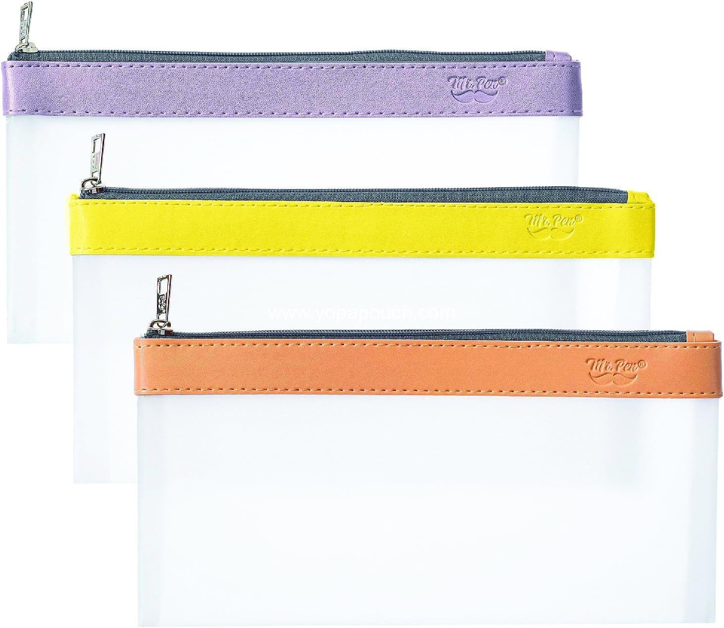 Wholesale Clear Pencil Pouch, 3 Pack, Clear Pencil Cases, Pencil Bags - Supplier