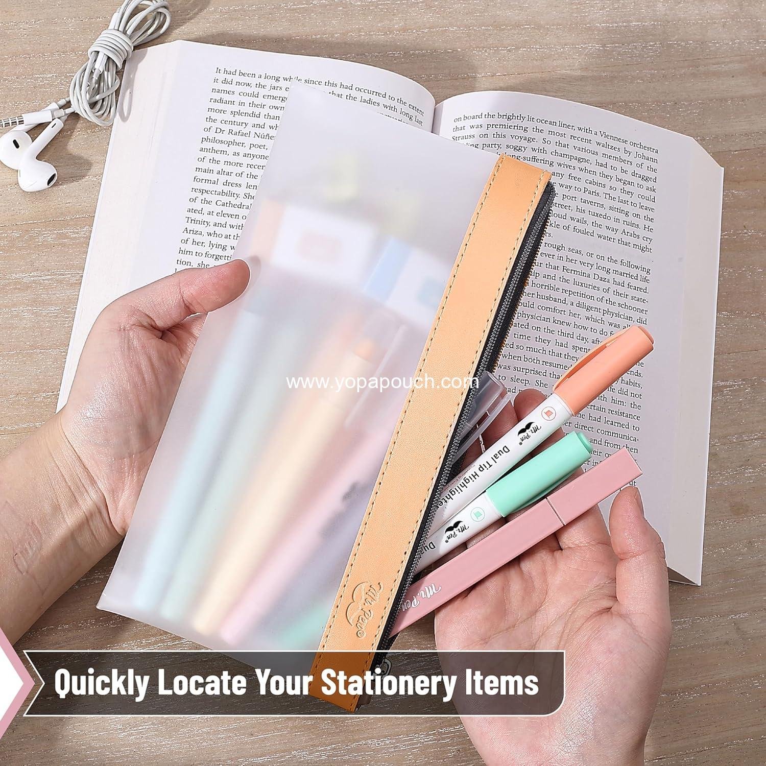 Wholesale Clear Pencil Pouch, 3 Pack, Clear Pencil Cases, Pencil Bags - Supplier