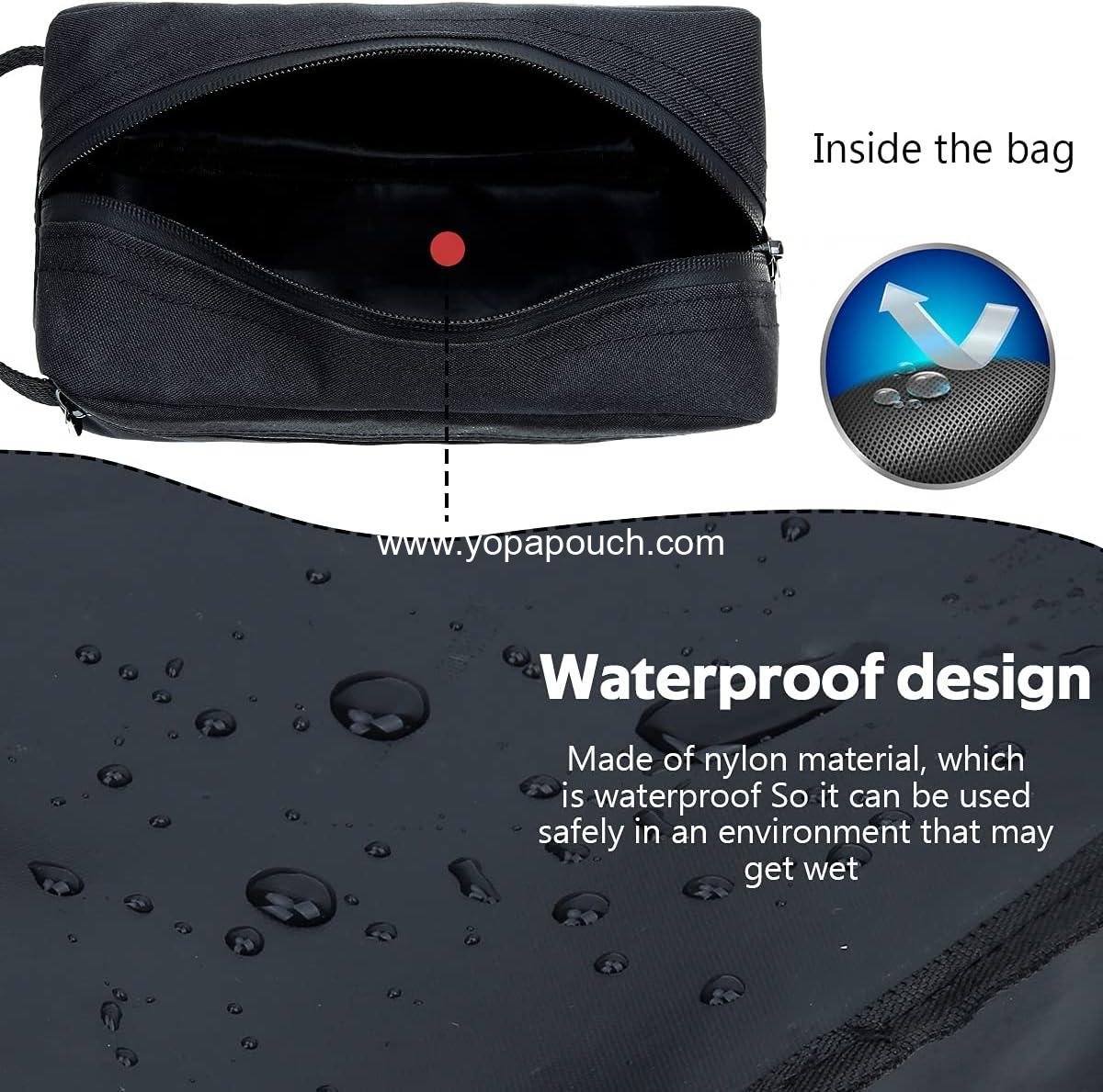 OEM Travel Toiletry Bag for Men and Women, Water-resistant Shaving Bag for Accessories, Foldable Storage with Divider and Handle for Cosmetics and Brushes, Wholesale