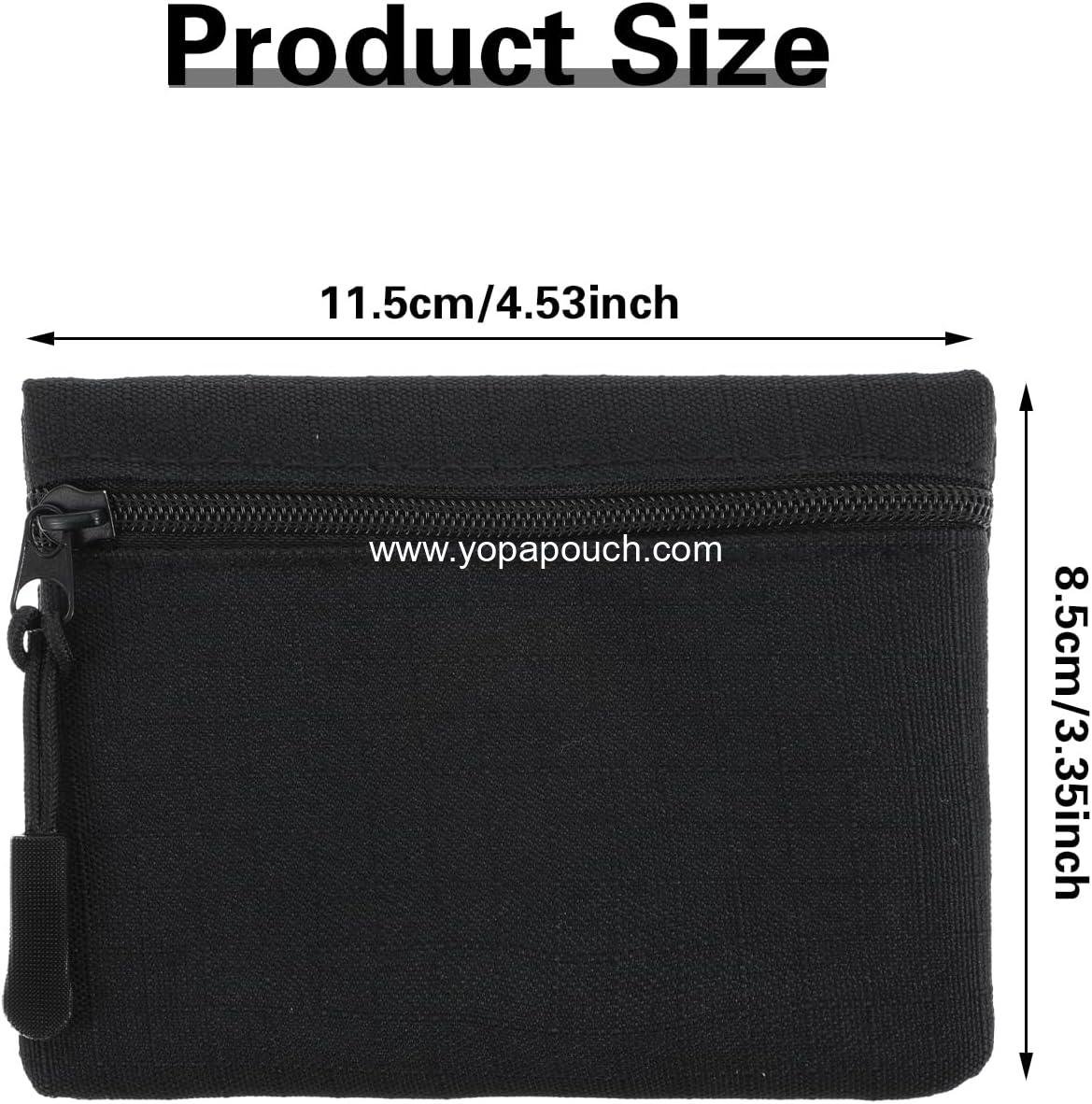 Wholesale Mini Coin Purse - Small Canvas Change Pouch, Cute Portable Zipper Bag, Tiny Coin Bag for Women (Black) - Manufacturer