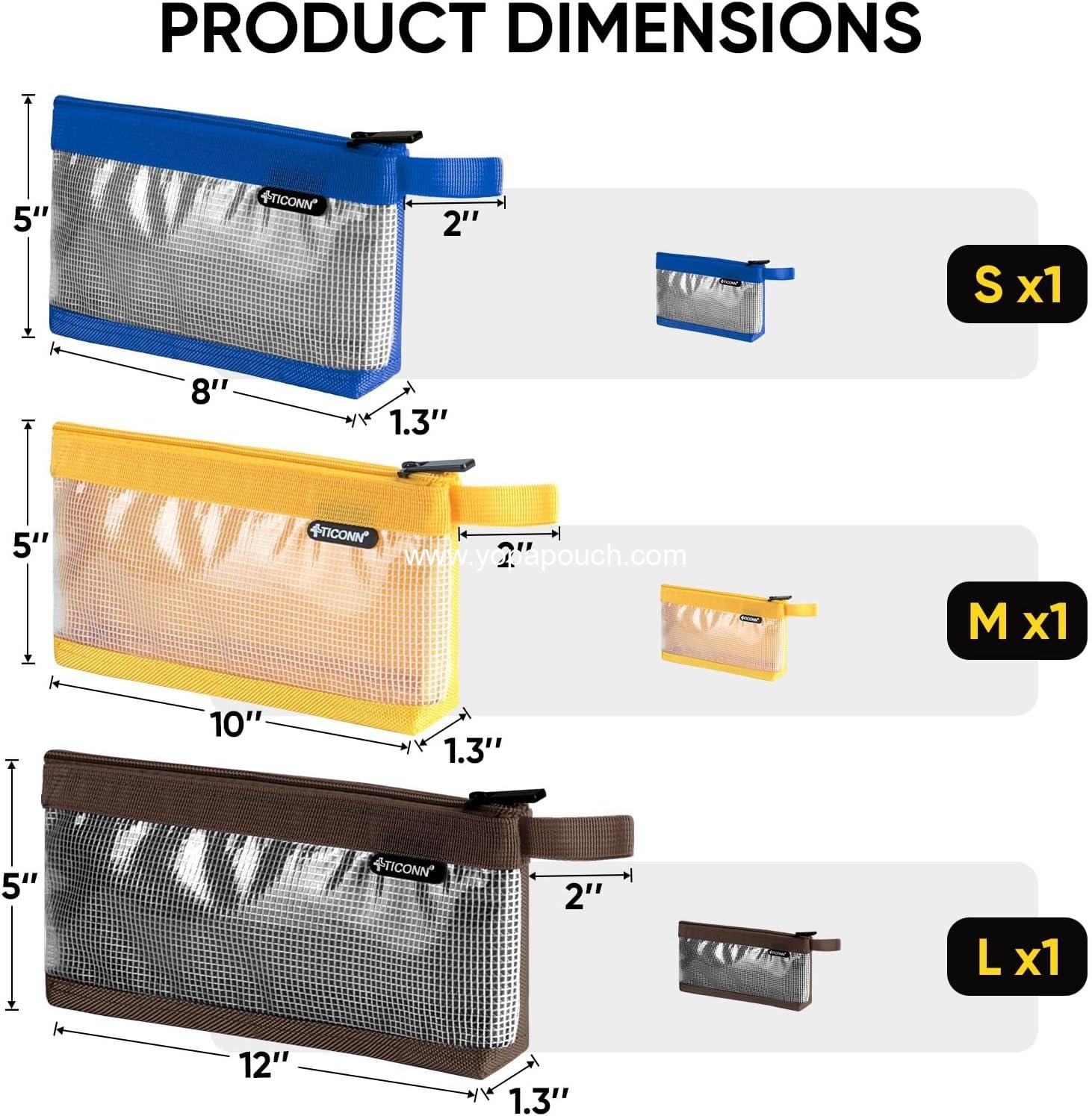 Wholesale Small 1680D Oxford Tool Pouch, Zipper Utility Bag for Tool Organizers and Storage (3PK Combo) - Supplier