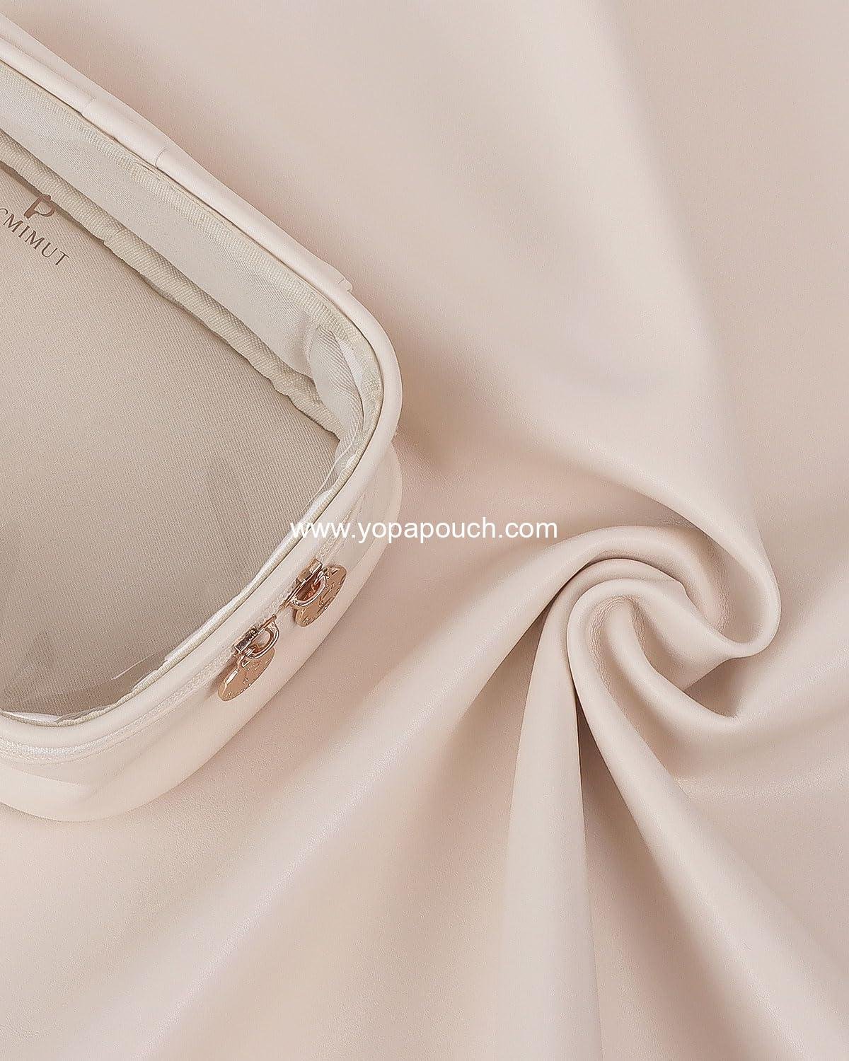 Wholesale Clear Makeup Bag - Small TSA Approved Toiletry Pouch for Women - Travel Essentials Organizer - Beige - Supplier Wholesale Clear Makeup Bag - Small TSA Approved Toiletry Pouch for Women - Travel Essentials Organizer - Beige - Supplier