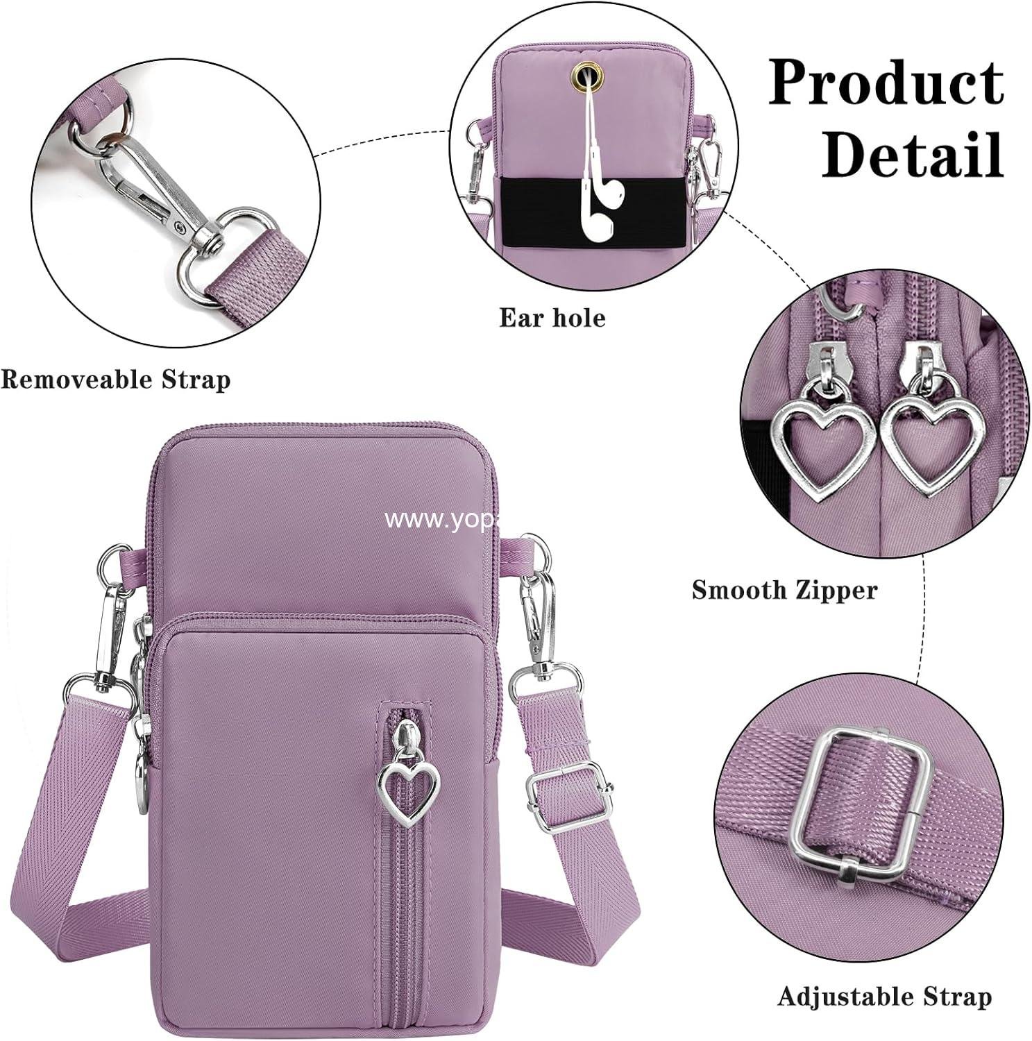 Wholesale Small Crossbody Bags for Women Travel Pouch Shoulder Bag Cell Phone Purse with Adjustable Strap