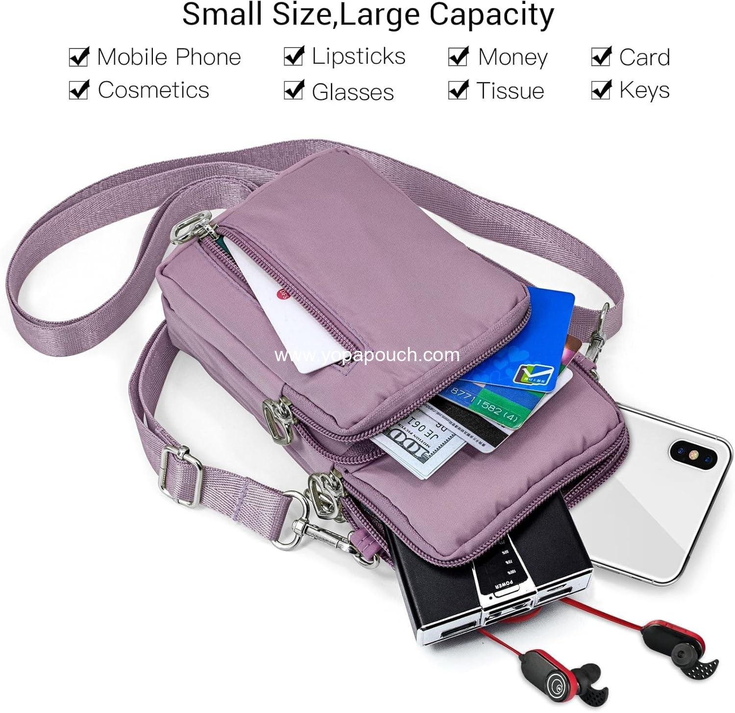 Wholesale Small Crossbody Bags for Women Travel Pouch Shoulder Bag Cell Phone Purse with Adjustable Strap