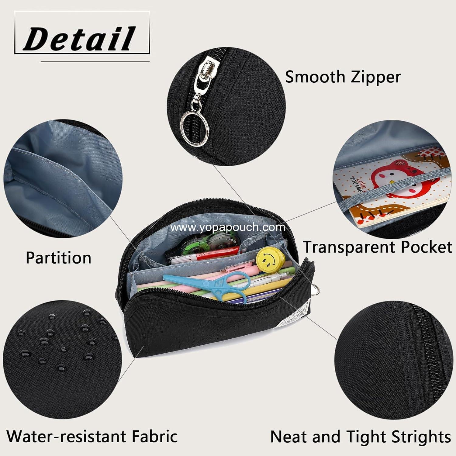 Wholesale Large Opening Pencil Case, Zipper Closure Portable Organizer, Office Travel Multi-Purpose Bag, Supplier Wholesale Large Opening Pencil Case, Zipper Closure Portable Organizer, Office Travel Multi-Purpose Bag, Supplier