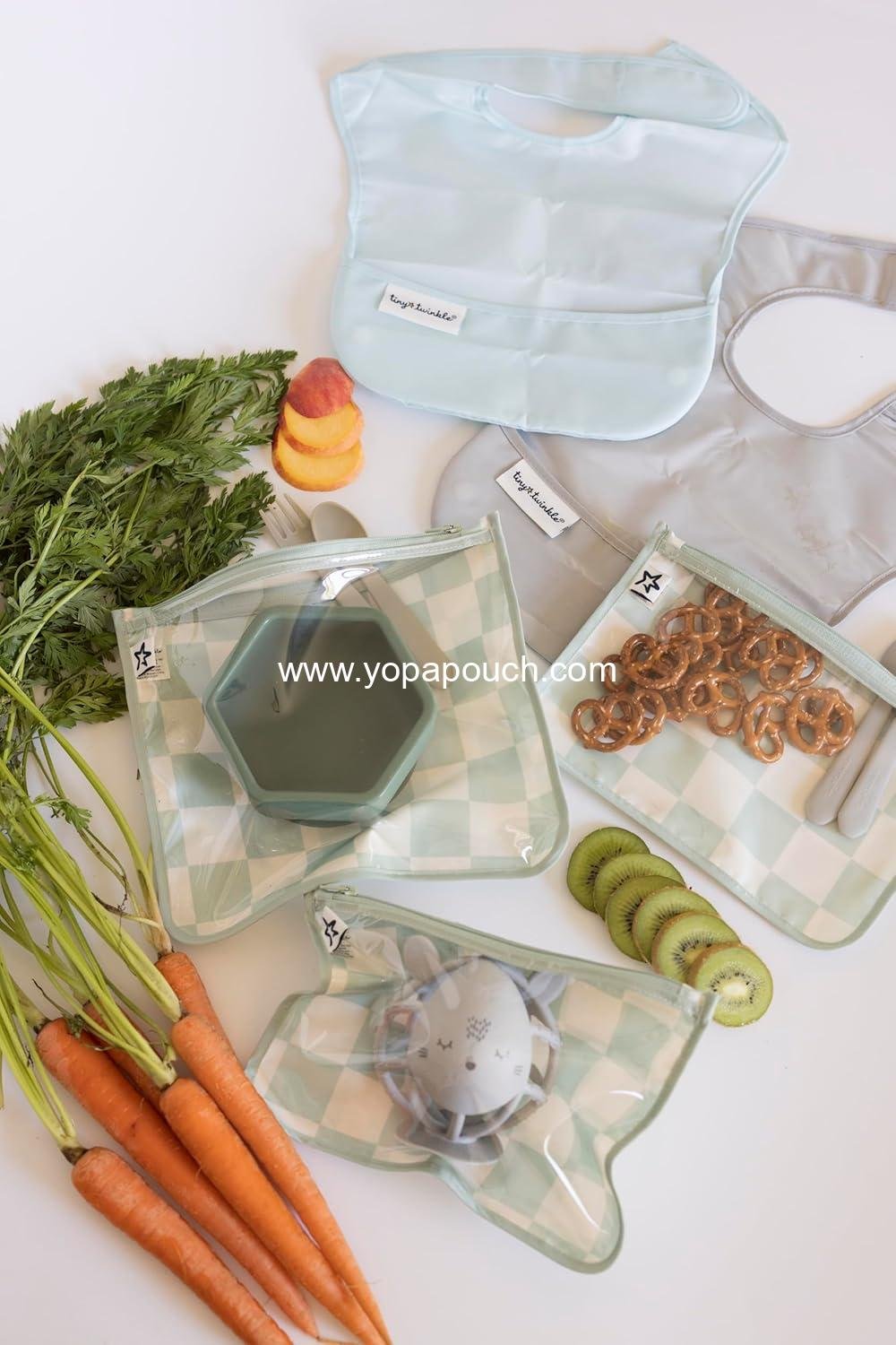 Wholesale Clear Front Travel Organizer Bags | Mess-Proof Diaper Bag Pouches | TSA Approved Toiletry Set for Baby and Mom Essentials | Supplier