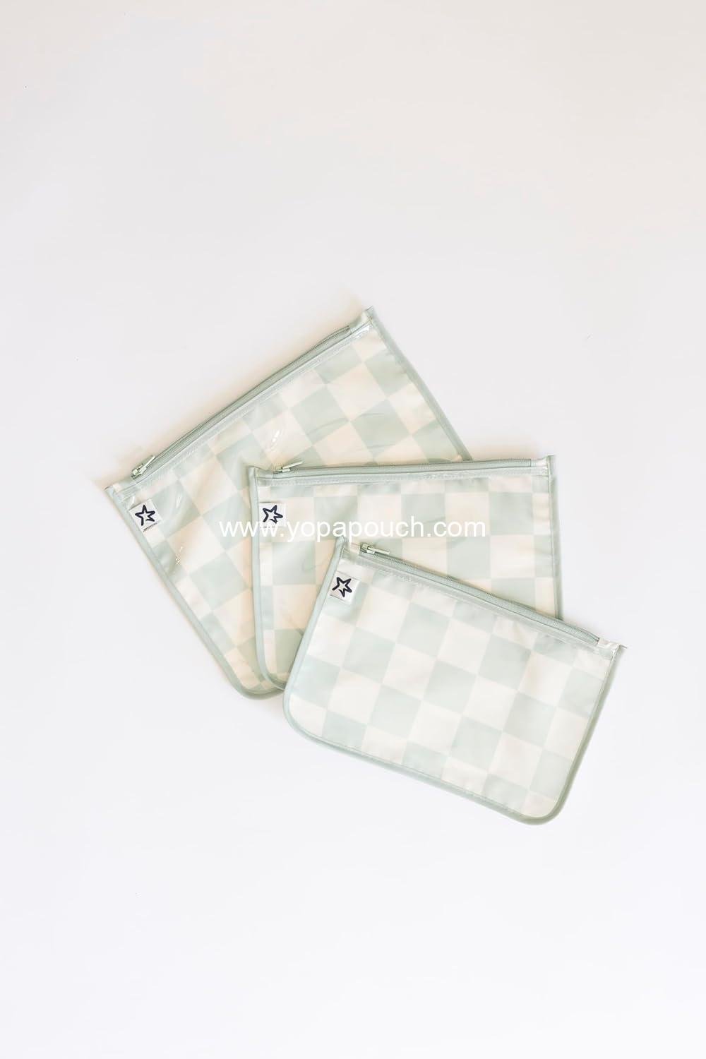 Wholesale Clear Front Travel Organizer Bags | Mess-Proof Diaper Bag Pouches | TSA Approved Toiletry Set for Baby and Mom Essentials | Supplier