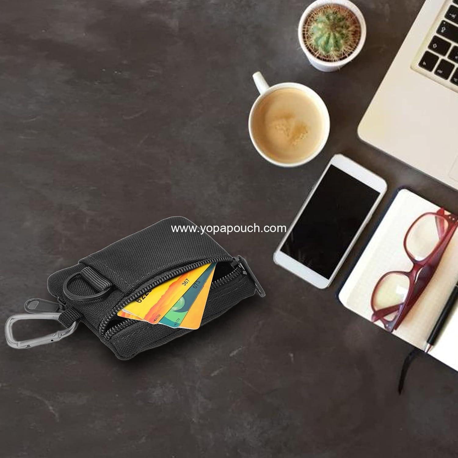 Wholesale Mini EDC Utility Pouch with Carabiner, Compact Molle Pocket Organizer for Biking and Camping - Supplier