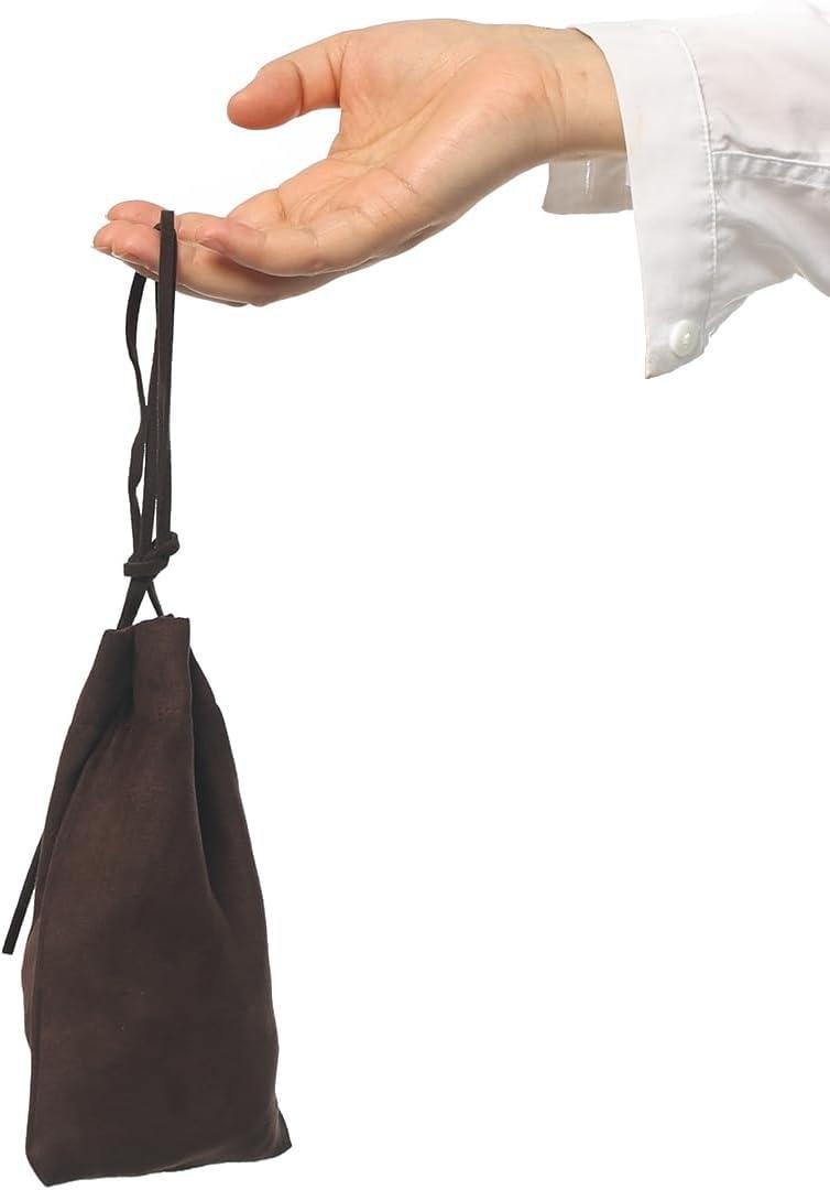 Wholesale Medieval Drawstring Pouch Belt Bag Renaissance Viking Costume Waist Bag (Brown) - Supplier