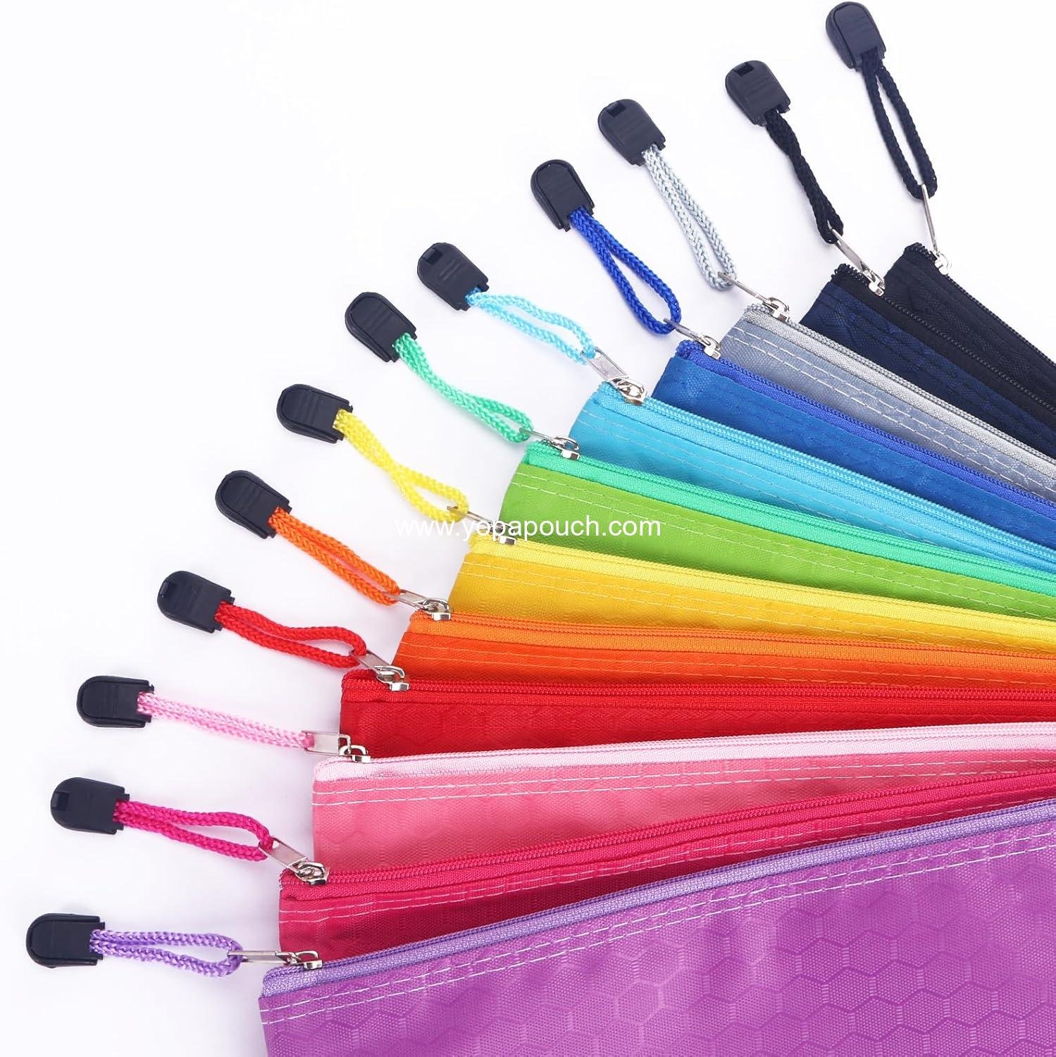 Wholesale 29pcs Zipper Pencil Pouches, Small Waterproof Pencil Cases for Office School Travel Cosmetics, 12 Colors - Supplier