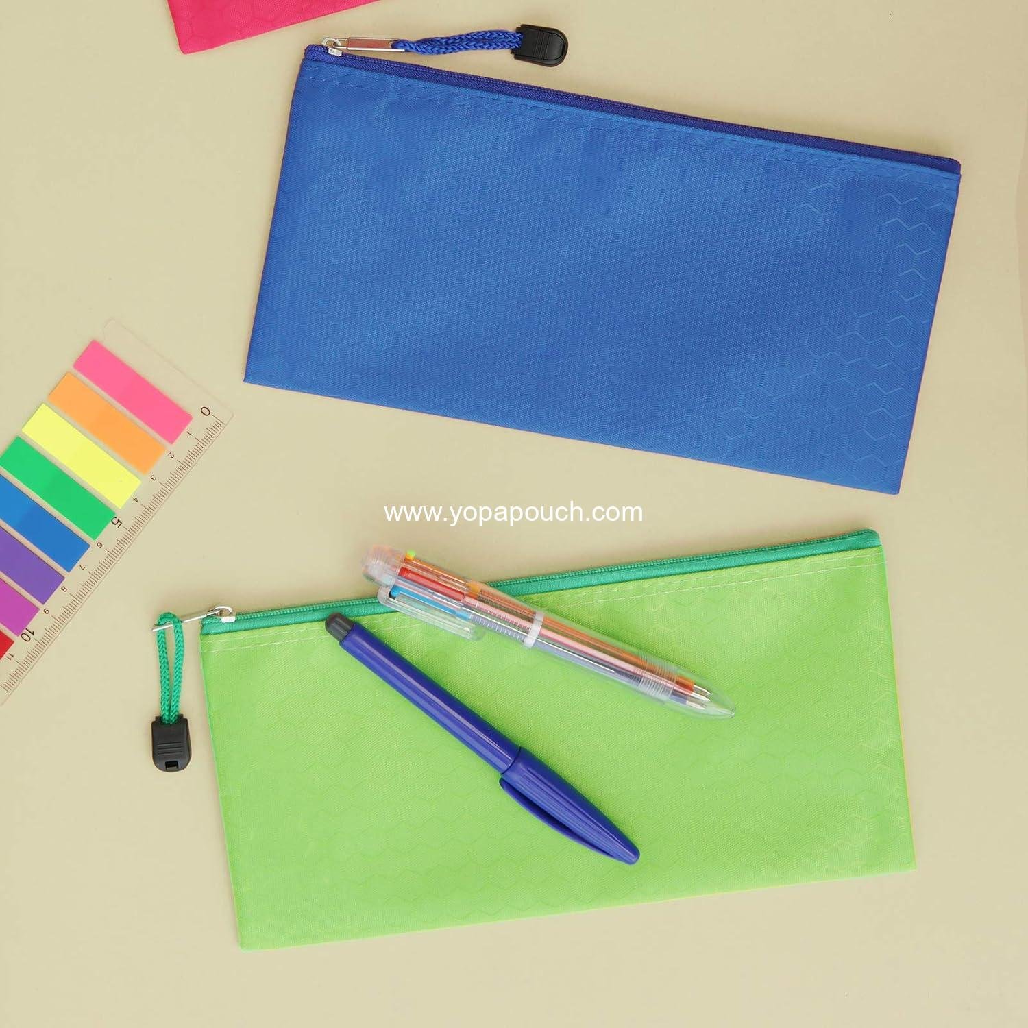 Wholesale 29pcs Zipper Pencil Pouches, Small Waterproof Pencil Cases for Office School Travel Cosmetics, 12 Colors - Supplier