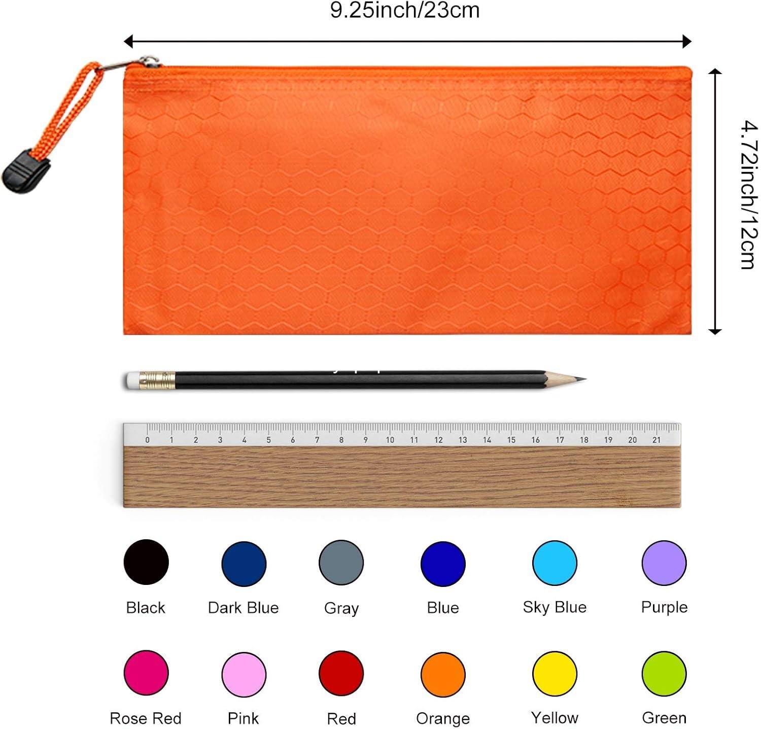 Wholesale 29pcs Zipper Pencil Pouches, Small Waterproof Pencil Cases for Office School Travel Cosmetics, 12 Colors - Supplier