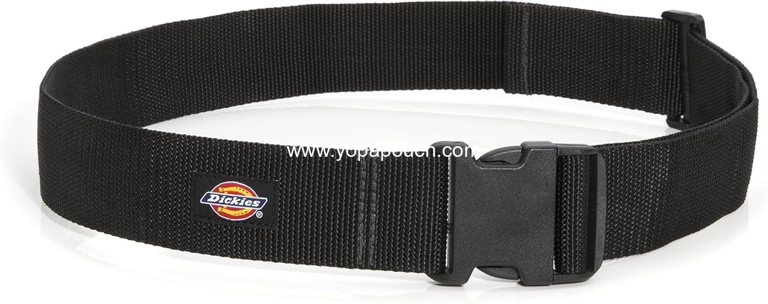 Dickies Heavy-Duty Work Belt, Holds Most Tool Belt Pouches and Duty Belt Clips for Woodworkers and Contractors, 2-inch Nylon Web, Adjustable