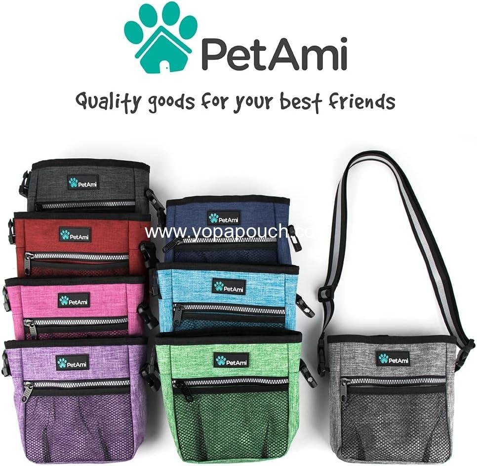 Wholesale Pet Treat Pouch for Training and Dog Walking, Kibble Holder, Poop Bag Dispenser, 3 Ways to Wear (Purple) - Supplier