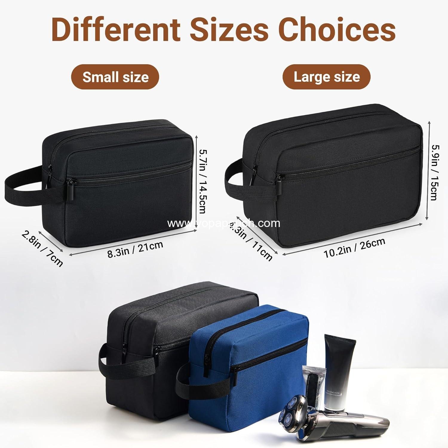 Wholesale Lightweight Travel Toiletry Bag for Women and Men, Hanging Dopp Kit with Shaving Compartment, Cosmetic Organizer, Small Tool Bag Travel Essentials, Gifts for Men (Black) Manufacturer