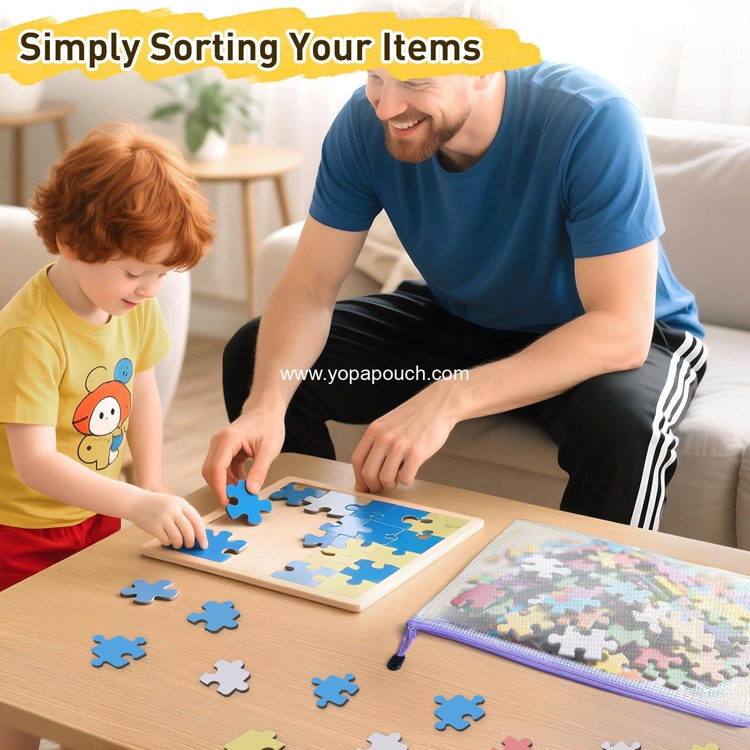 Wholesale 26pcs Mesh Zipper Pouch Bags, 8 Sizes Clear Waterproof Storage Pouches for Organizing Office, School, Home, and Travel Supplies - Manufacturer