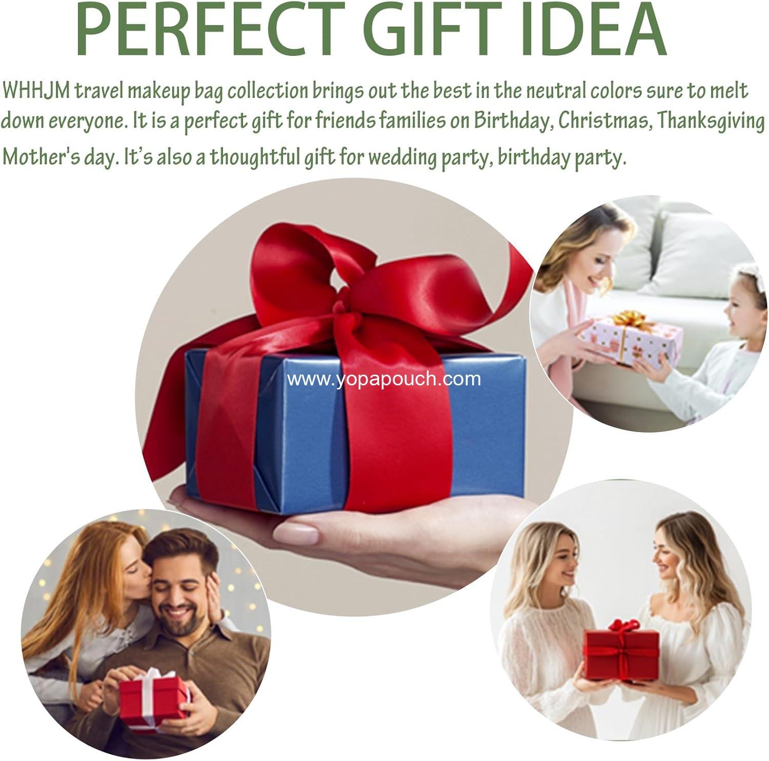 Wholesale Cute Floral Makeup Brush Bag Small Cotton Quilted Cosmetic Bag for Women Travel Toiletry Zipper Pouch (Blue Floral) Supplier