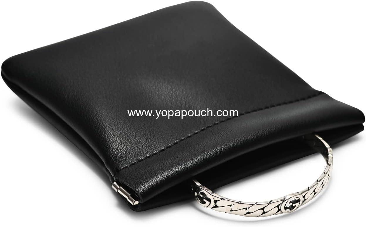 Wholesale PU Leather Jewelry Travel Bag Pouch for Christmas and Wedding Party Favors (Large, Black) - Supplier