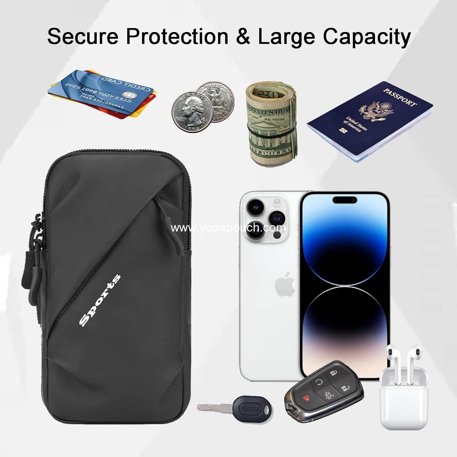 Wholesale Phone Holder Arm Bands, Crossbody Shoulder Holster Bag with Arm Band, Fits iPhone and All Cell Phones for Running, Walking, Hiking & Biking (Plus Size, Black) Supplier Wholesale Phone Holder Arm Bands, Crossbody Shoulder Holster Bag with Arm Band, Fits iPhone and All Cell Phones for Running, Walking, Hiking & Biking (Plus Size, Black) Supplier