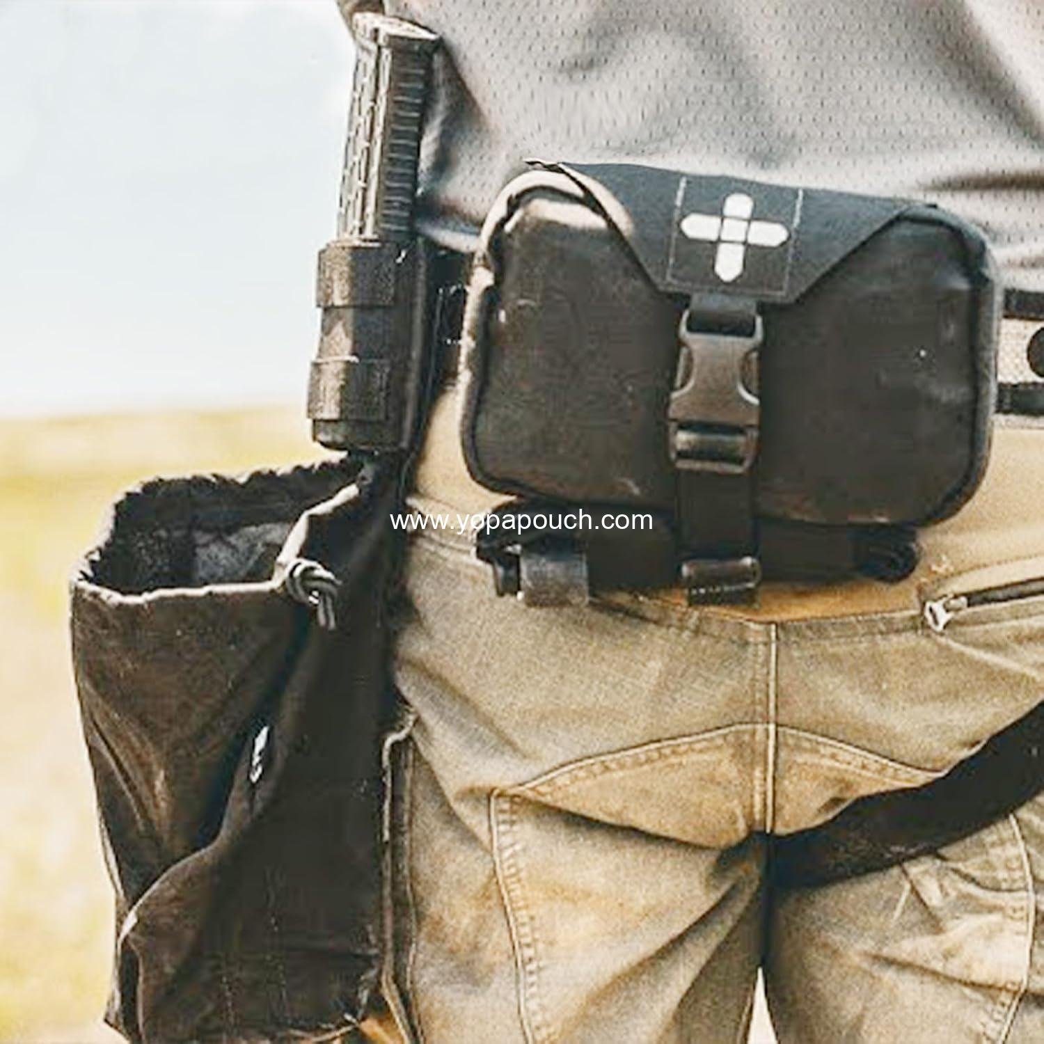 Wholesale Rapid Deployment Tactical MOLLE Trauma Kit Pouch Quick Release Tear-Off Medical First Aid Organiser with Red Identification for Emergency Survival Activities - Manufacturer