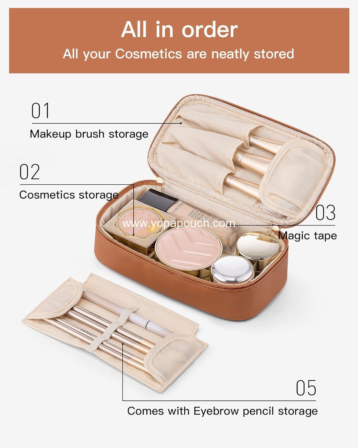 Wholesale Travel Makeup Bag Small for Women Gifts Makeup Pouch Travel Essentials Toiletries - Factory
