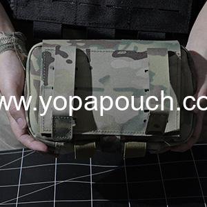 Wholesale Rapid Deployment Tactical MOLLE Trauma Kit Pouch, Quick Release Tear-Off Medical First Aid Organizer with Red Identifier for Emergency Survival Activities Supplier