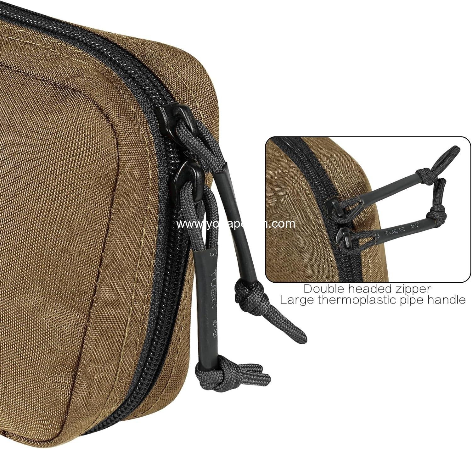 Wholesale Rapid Deployment Tactical MOLLE Trauma Kit Pouch, Quick Release Tear-Off Medical First Aid Organizer with Red Identifier for Emergency Survival Activities Supplier