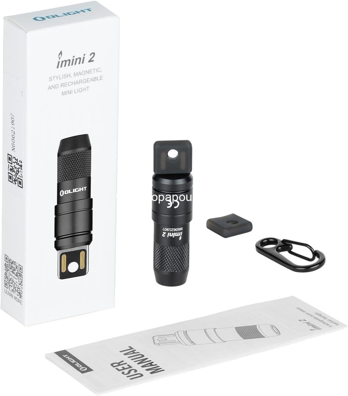 Wholesale EDC Rechargeable Keychain Flashlight, 50 Lumens Compact Portable Mini LED Keyring Light with Built-in Battery for Everyday Carry and Emergencies (Black) Manufacturer