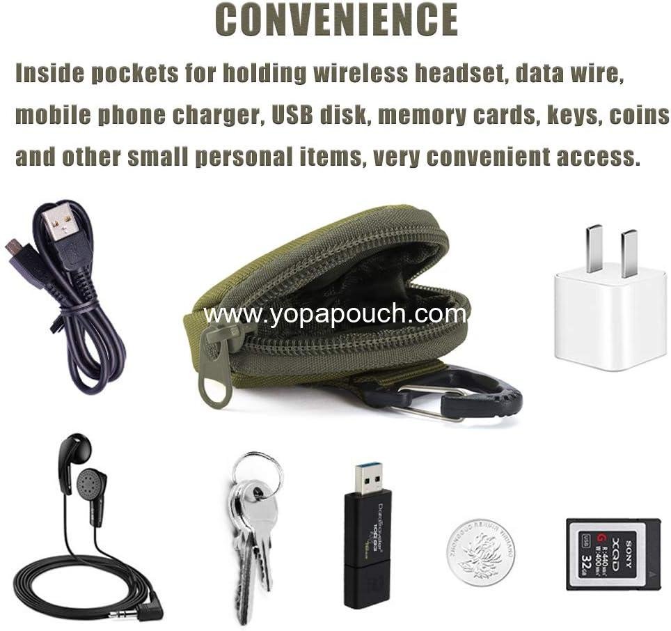 Wholesale Small Coin Pouch Keychain EDC Accessories Case for Military Gear Bags Change Wallet Wireless Headset Pack Supplier