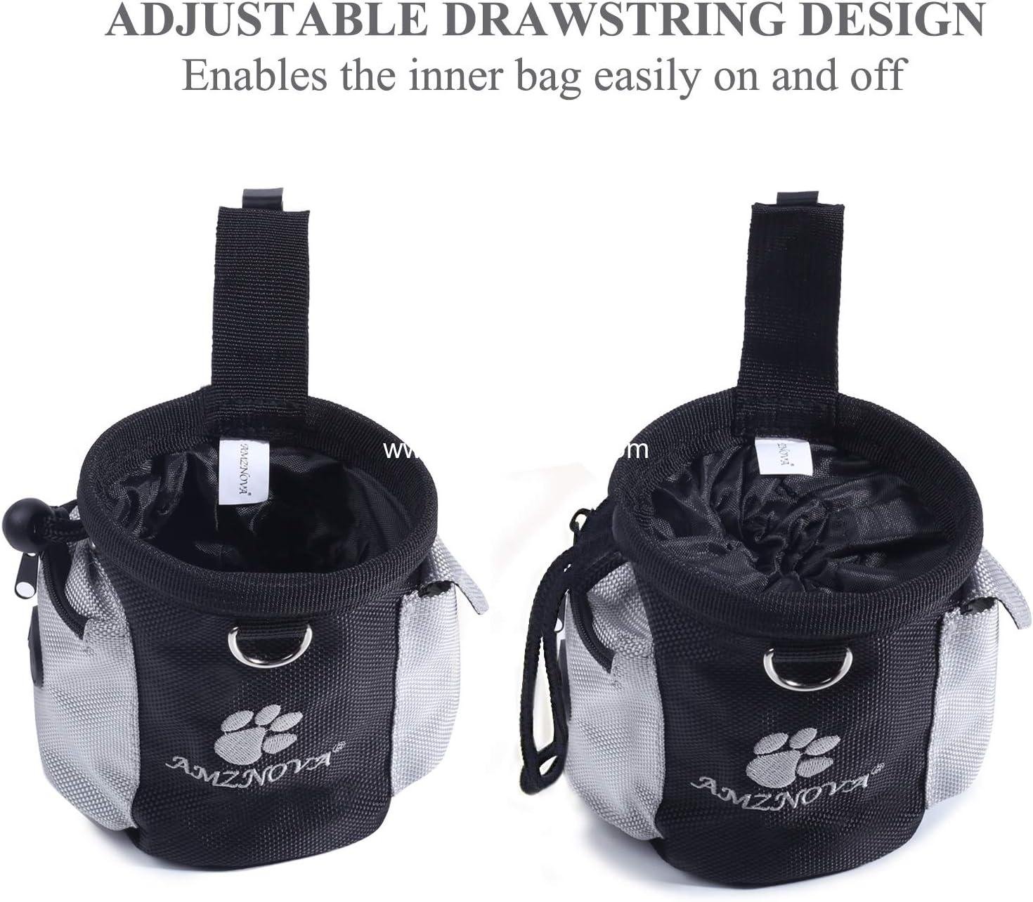 Wholesale Dog Treat Pouch with Waist Belt & Clicker, Training & Walking Snack Fanny Pack, Holds 3 Cups, Black, Manufacturer