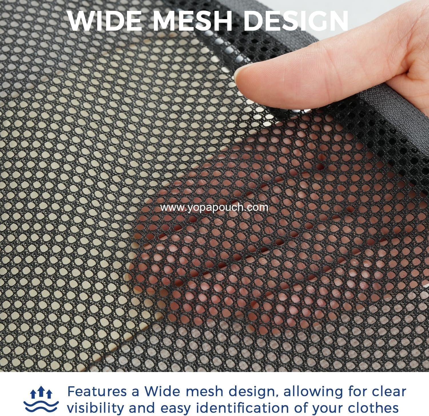 Wholesale Compression Packing Cubes - 4/6/8 Set Expandable Organizers with Half Mesh Design (6-Black) - Manufacturer