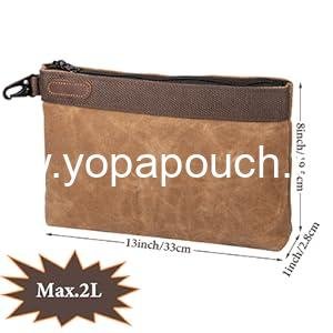 Wholesale Waxed Canvas Tool Pouches 4 Pack – Heavy-Duty 11-Inch Waterproof Zipper Bags for Tools, Cables, Gear & Supplies – Rugged Organizer Bags Supplier