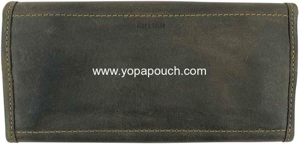 Wholesale Snap Clutch Wallet for Women, Full Grain Leather Money Holder and Card Organizer with Zippered Pouch, Handmade, Dark Jade, Supplier Wholesale Snap Clutch Wallet for Women, Full Grain Leather Money Holder and Card Organizer with Zippered Pouch, Handmade, Dark Jade, Supplier