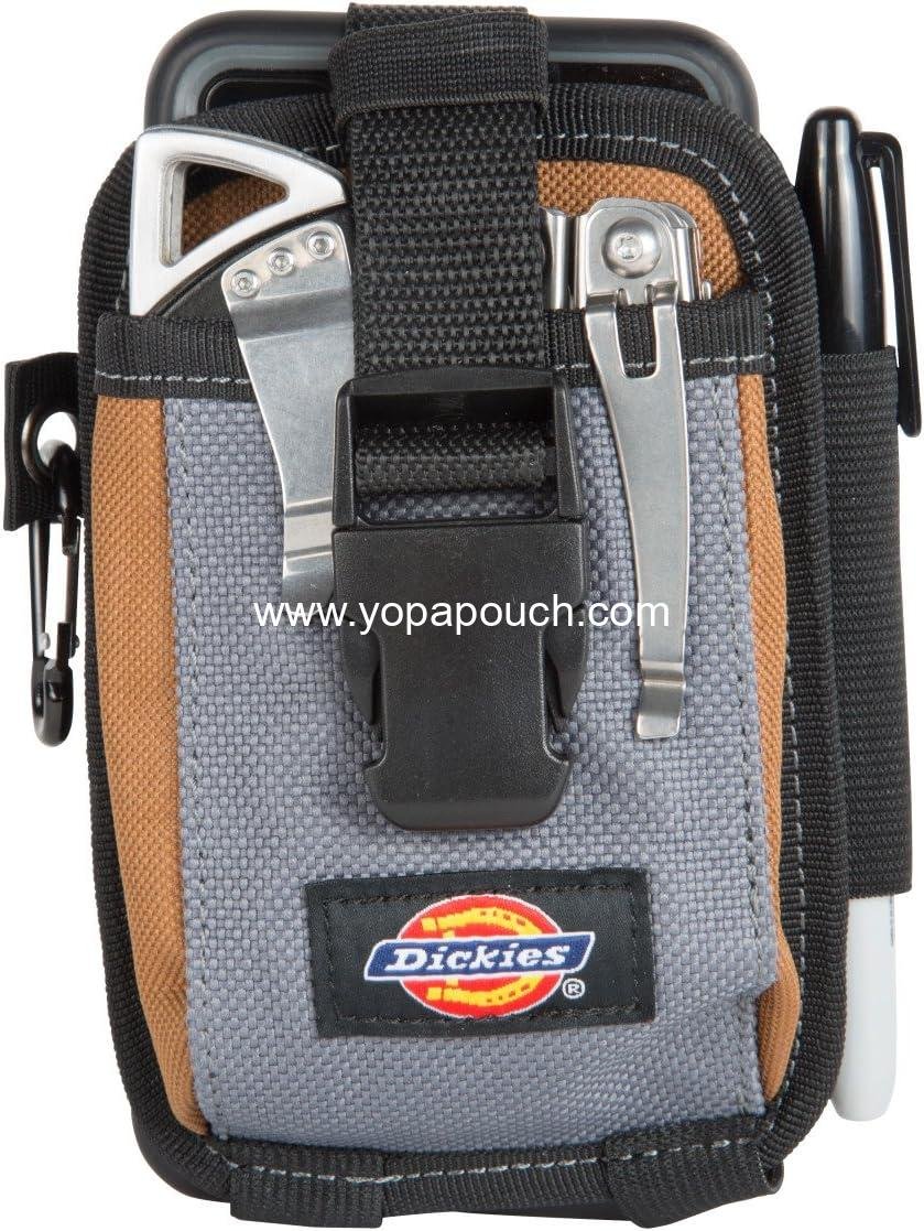 Wholesale 2-Compartment Large Phone Pouch, Universal-fit Steel Clip for Tool Belt, Security Strap, Carabiner for Quick-Clip Key Storage - Supplier