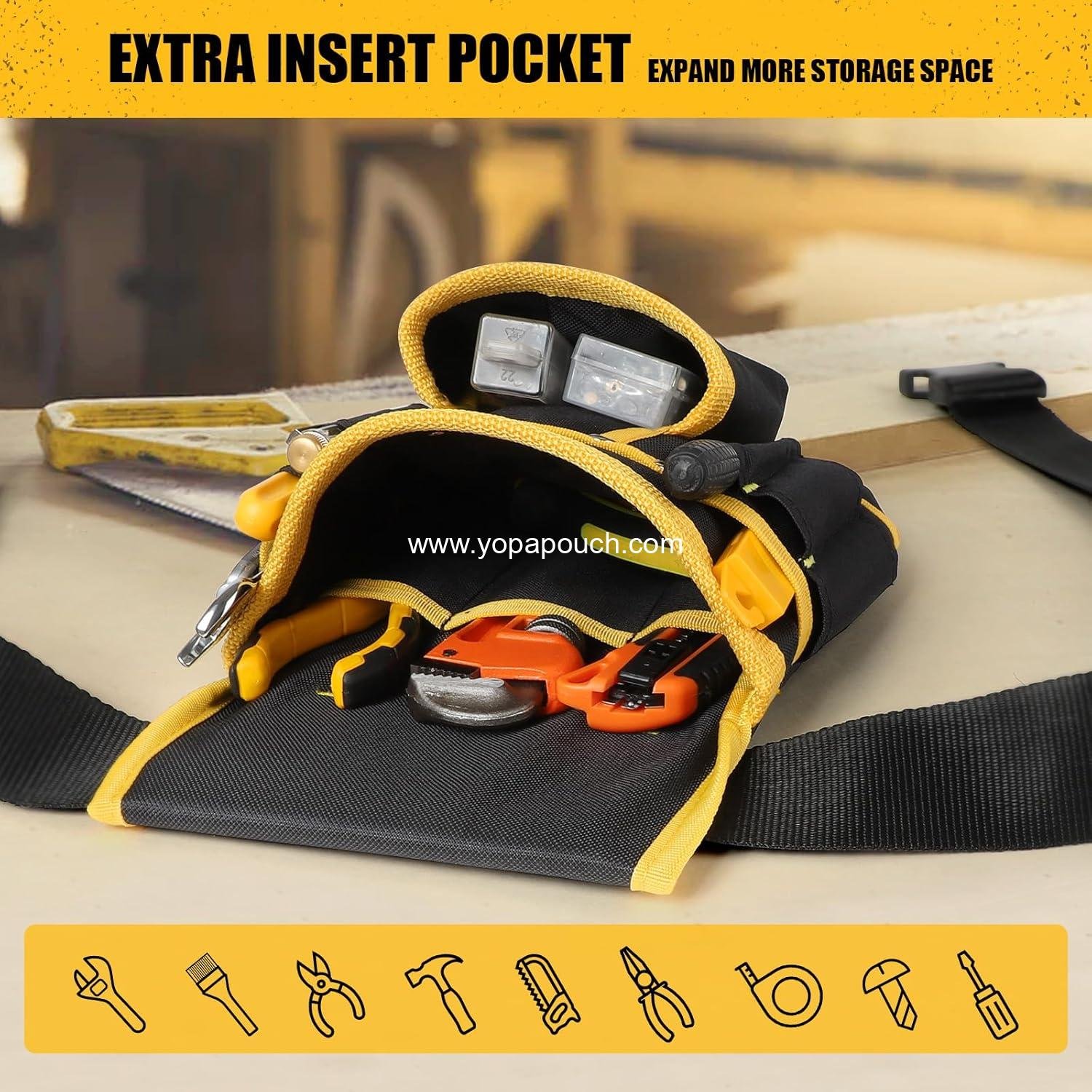 Wholesale Magnetic Tool Belt for Men - 26 Pocket Heavy Duty Tool Pouch, Detachable Adjustable Waist Holder for Handyman, Contractor, Mechanic, Plumber, Roofer, Carpentry, Dad Gift Supplier