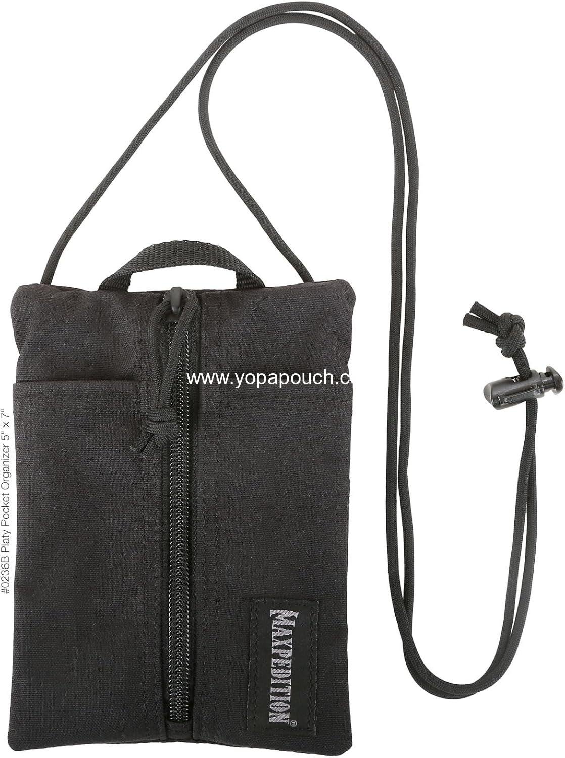 Wholesale Durable EDC Tool Pouch for Men, Neck Wallet with Paracord Lanyard, Holds Flashlight, Multitool, Pen, Notebook - Supplier