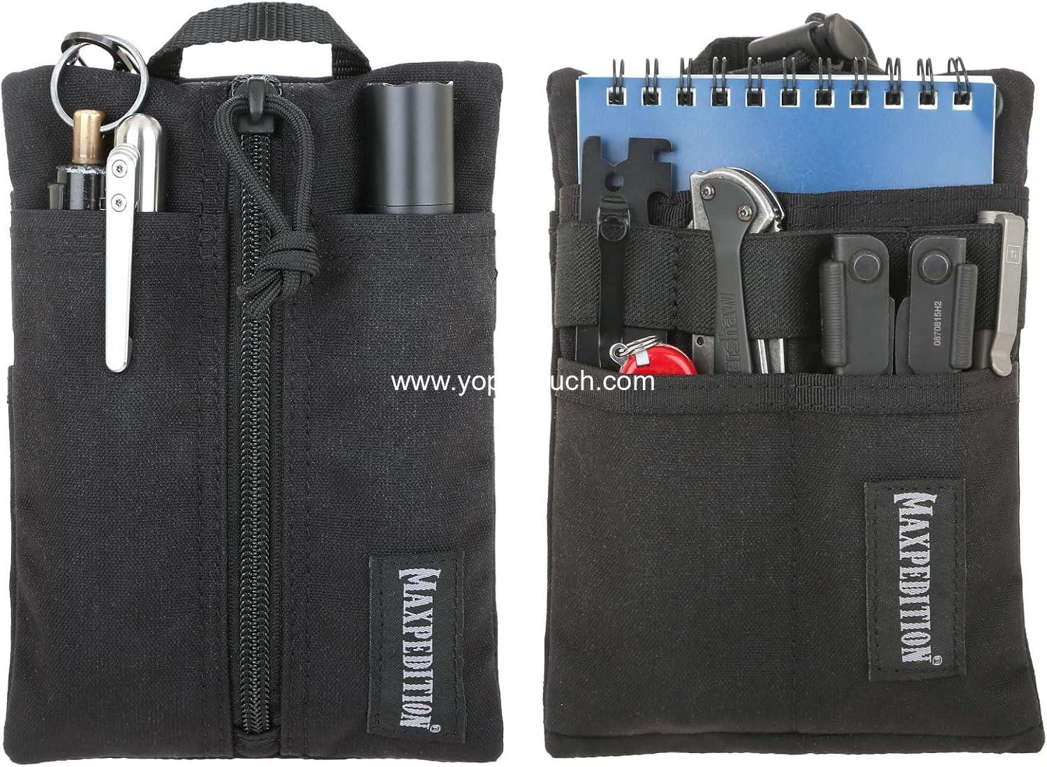 Wholesale Durable EDC Tool Pouch for Men, Neck Wallet with Paracord Lanyard, Holds Flashlight, Multitool, Pen, Notebook - Supplier