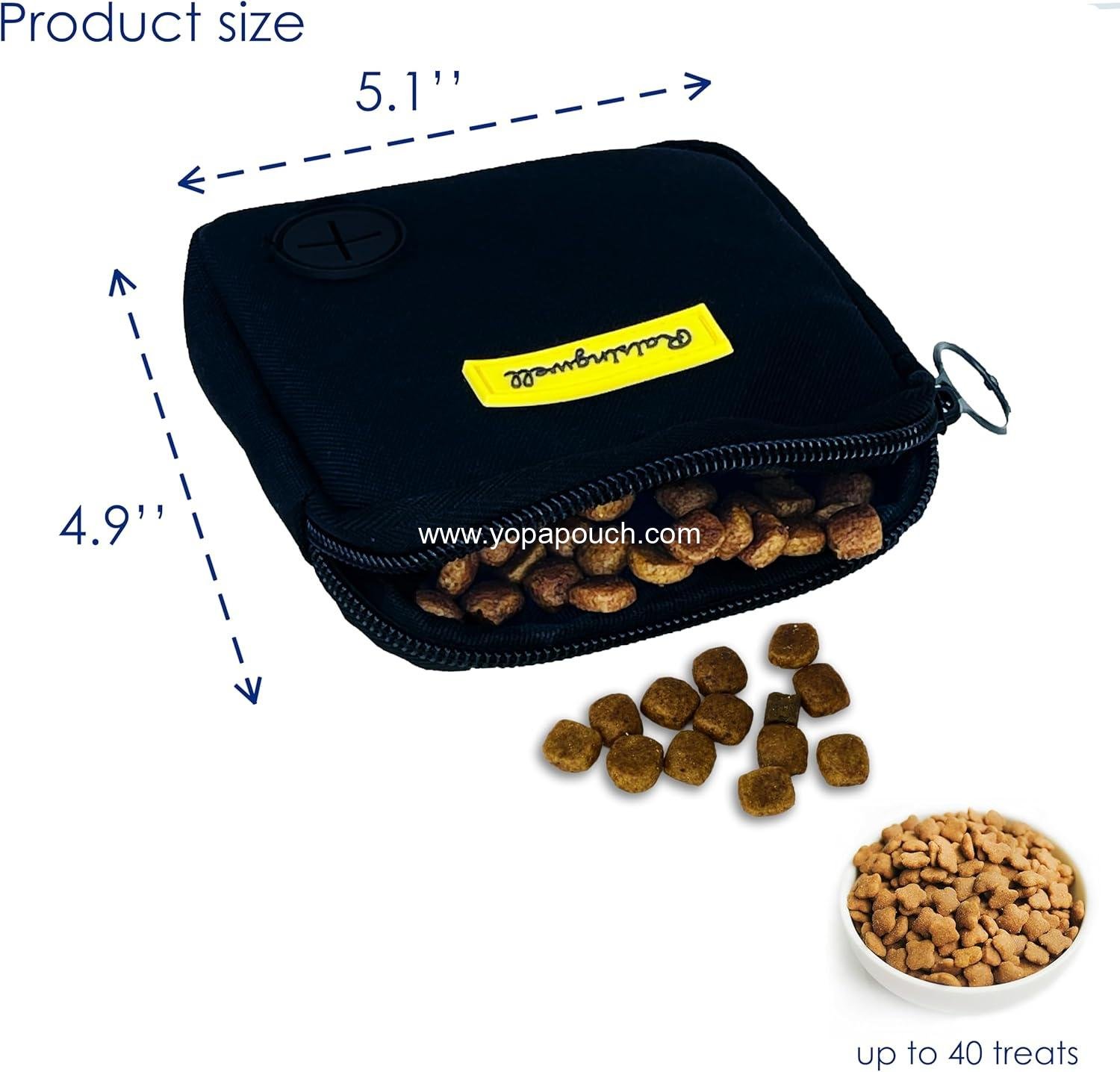 Wholesale Dog Treat Pouch for Walking and Training with Clicker and Poop Bags, Small Fanny Pack Holder for Puppy Snacks and Outdoor Use (Black) - Supplier